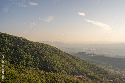 Beautiful mountains with gentle hills in Albania © netdrimeny