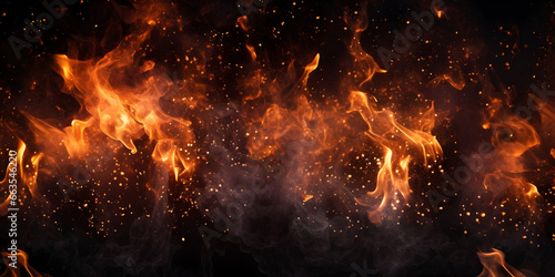 Intense Fire on Black Background,,
Flames and Blaze in the Dark Generative Ai
