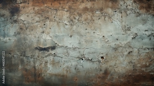 Old rusty wall background, aged weathered metal texture, ai generated