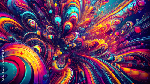 Abstract psychedelic background ar 16 9