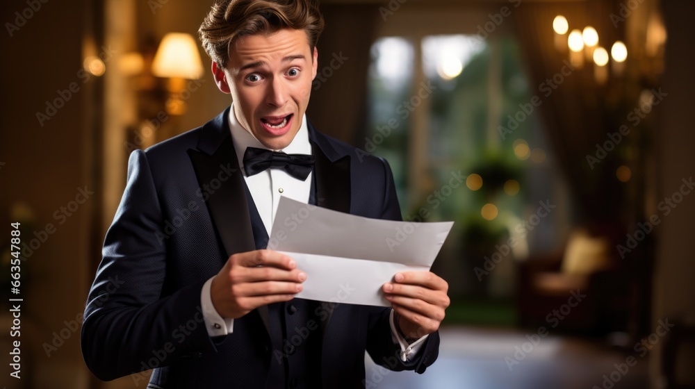 groom surprised by a heartfelt letter from his bride generative ai groom surprised by a heartfelt letter from his bride generative ai