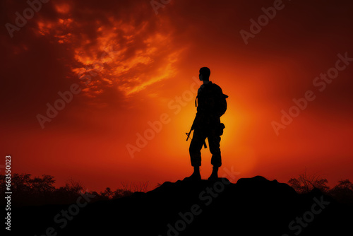 military silhouette 