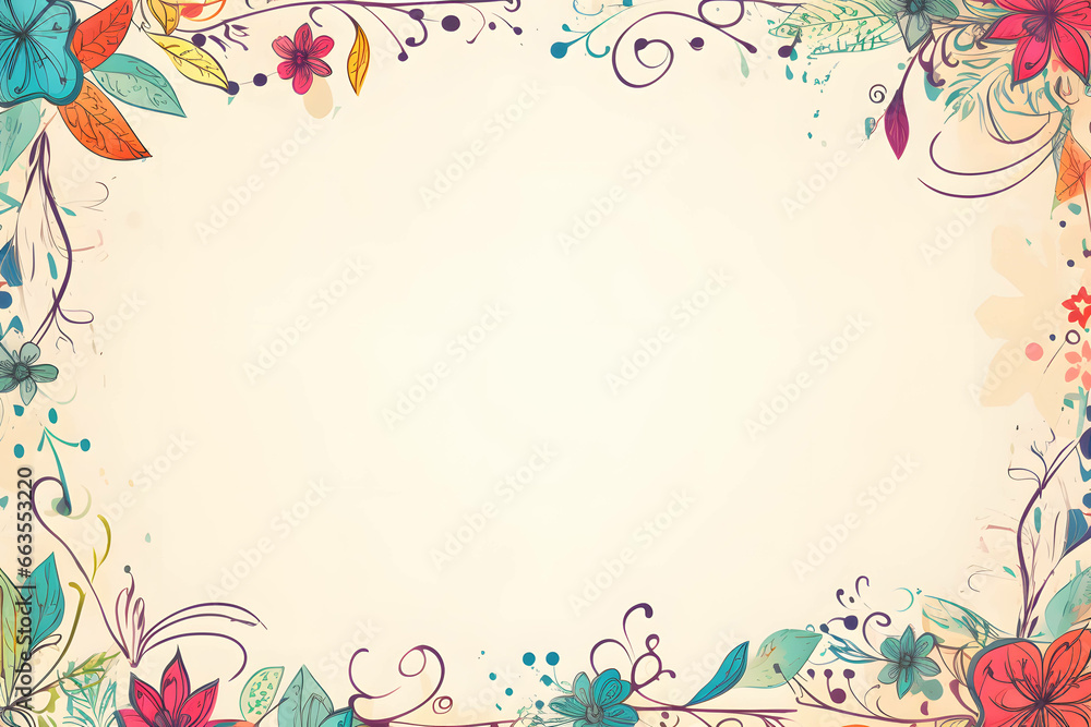 Kunstvolle Perspektiven - Ein malerischer Rahmen schafft einen kreativen Hintergrund für vielfältige gestalterische Ideen