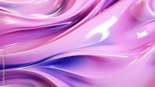 Purple Oil Flow on Liquid Glass Wallpaper