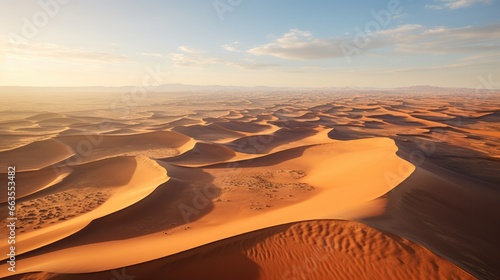 desert with intricate sand dunes generative ai