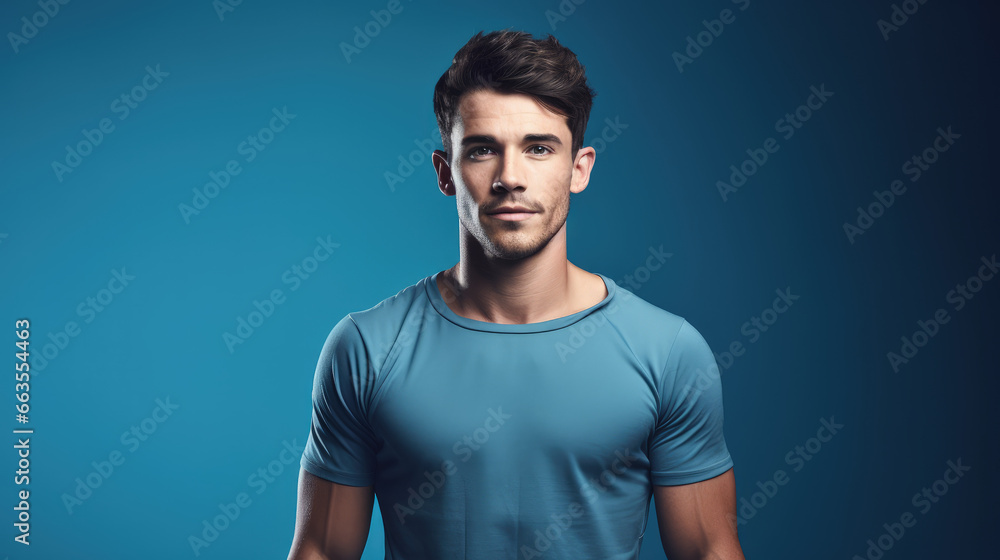 Fitness and Wellness: Portrait of a Young Man Fitness and Wellness: Portrait of a Young Man
