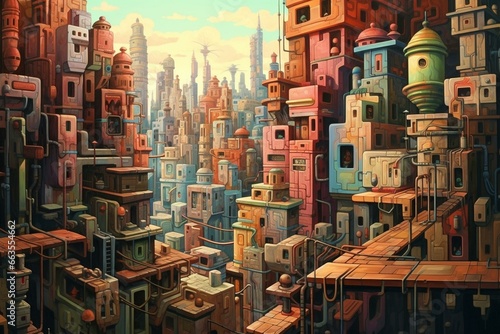 cityscape. Generative AI