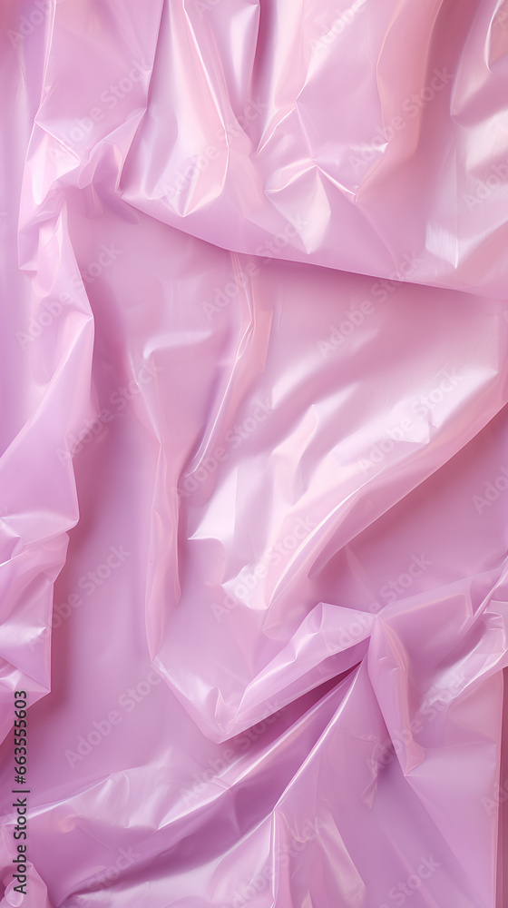 Wrinkled pink plastic texture. Concept of sustainability. Background. Wrinkled pink plastic texture. Concept of sustainability. Background.