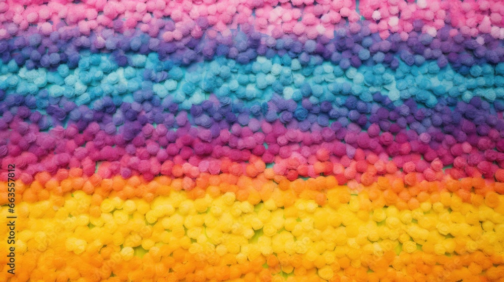 aerial view from a vibrant flower field with a clear blue sky and rolling hills generative ai aerial view from a vibrant flower field with a clear blue sky and rolling hills generative ai