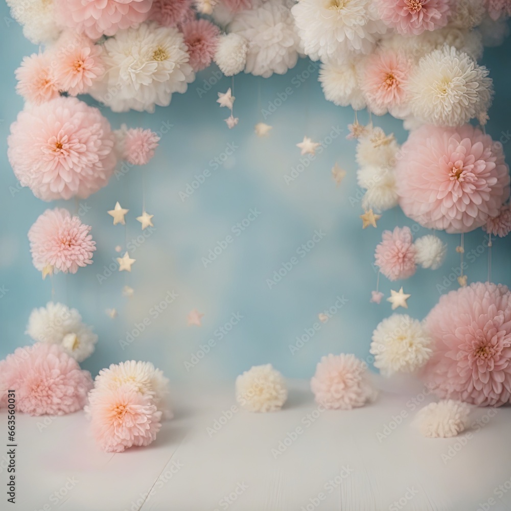 Chrysanthemum Baby Digital Backdrop Photography Background Cake Smash Pastel Pink Backdrop Balloons Overlays Baby Shoots Birthday Party Prop Chrysanthemum Baby Digital Backdrop Photography Background Cake Smash Pastel Pink Backdrop Balloons Overlays Baby Shoots Birthday Party Prop