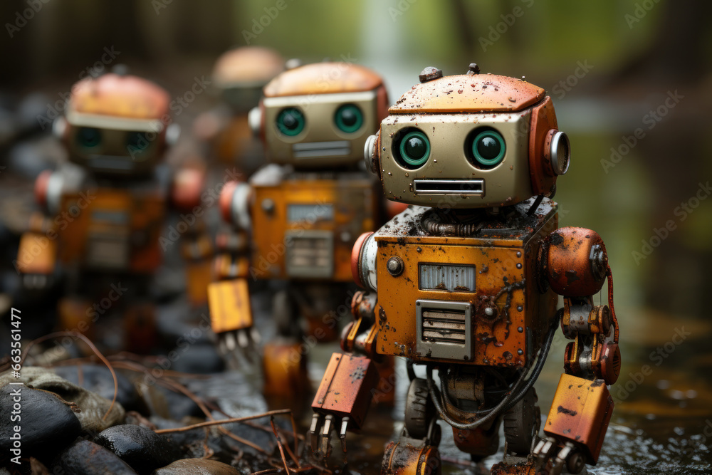 Miniaturized robots in the role of environmental sentinels, detecting pollutants in real-time. Generative Ai. Miniaturized robots in the role of environmental sentinels, detecting pollutants in real-time. Generative Ai.