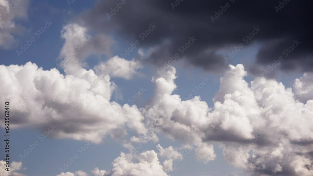 White Clouds Shifting Towards The Left Side White Clouds Shifting Towards The Left Side