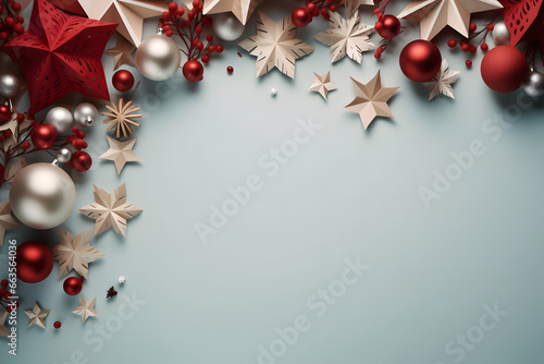 Wallpapers de navidad con motivos navideños, estrellas, abetos, bolas de navidad photo