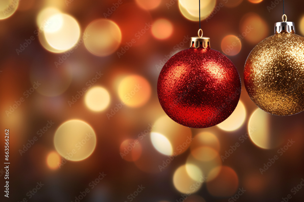 christmas balls on a bokeh background christmas balls on a bokeh background