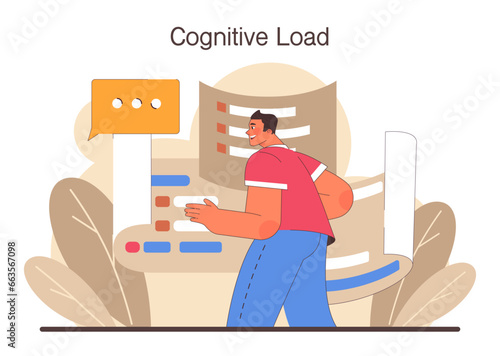 Digital multitasking. Effective and competent office worker media