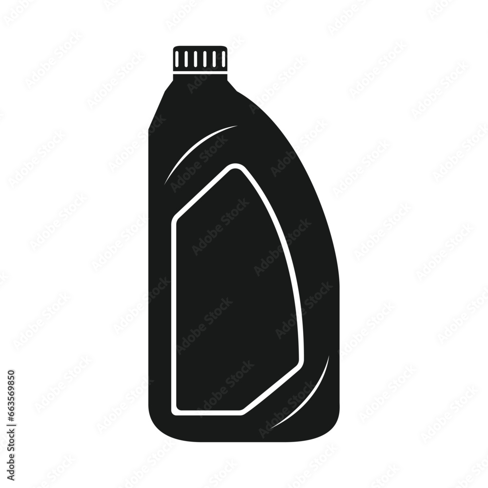 lube oil bottle vector icon illustration on white background lube oil bottle vector icon illustration on white background