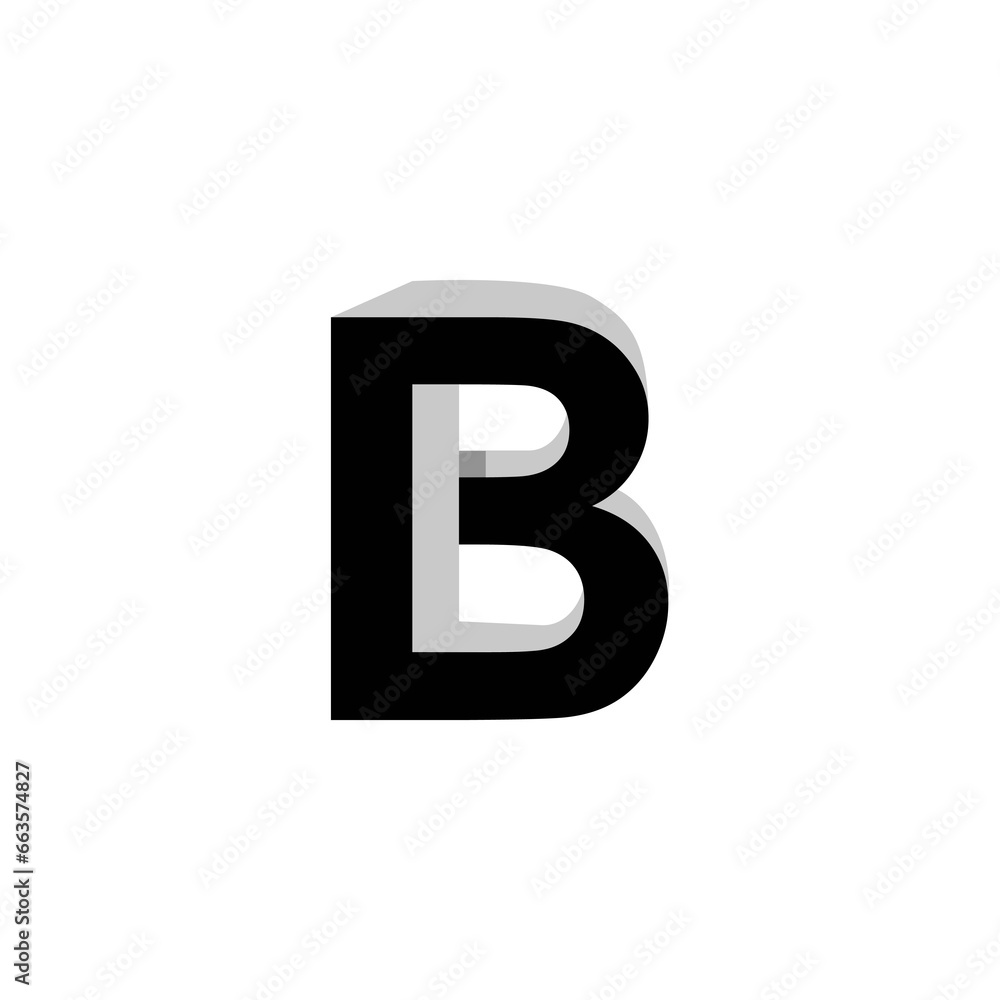 The monogram is the letter B impossible. Elegant and unique. The monogram is the letter B impossible. Elegant and unique.