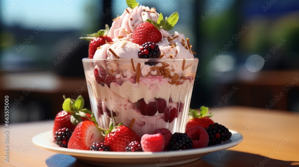 Delicious frozen yogurt. Generative AI. Delicious frozen yogurt. Generative AI.