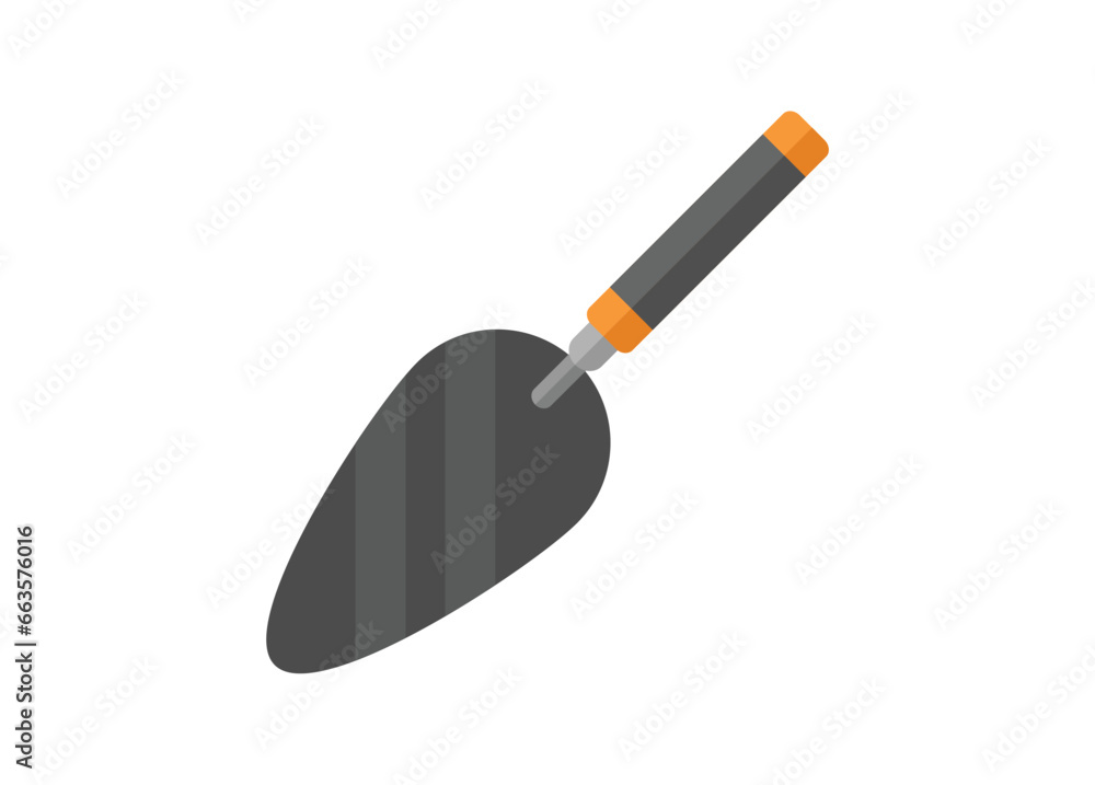Cement spatula. Simple flat illustration. Cement spatula. Simple flat illustration.