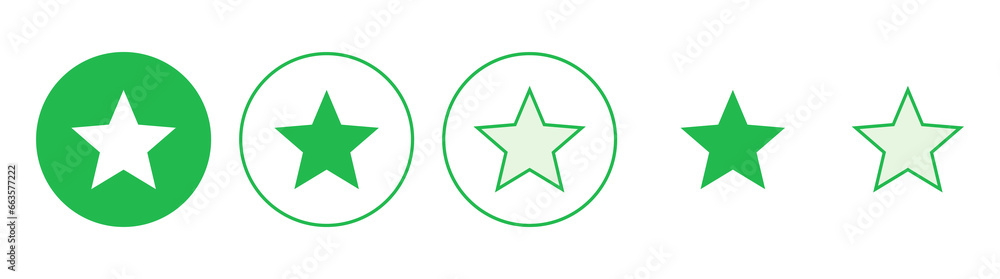 Star Icon set. rating icon vector. favourite star icon