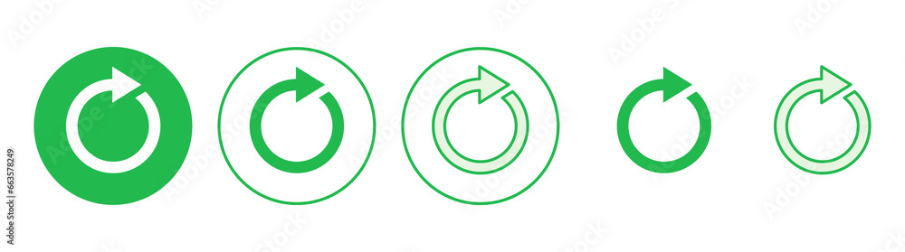 Refresh icon set. Reload icon vector. Update icon. Refresh icon set. Reload icon vector. Update icon.
