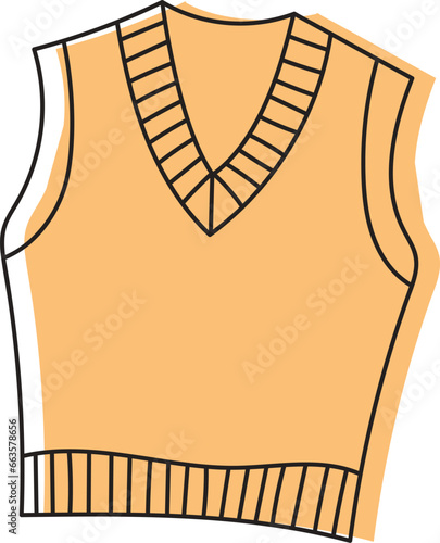 Sleeveless Sweater Lined