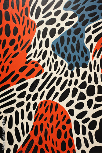 large tiger block print pattern