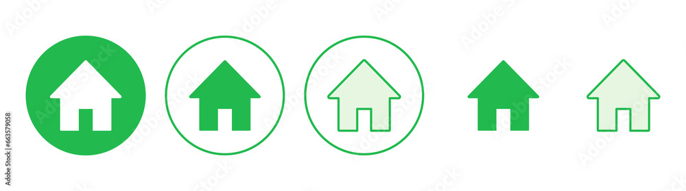 House icon set. Home icon vector House icon set. Home icon vector