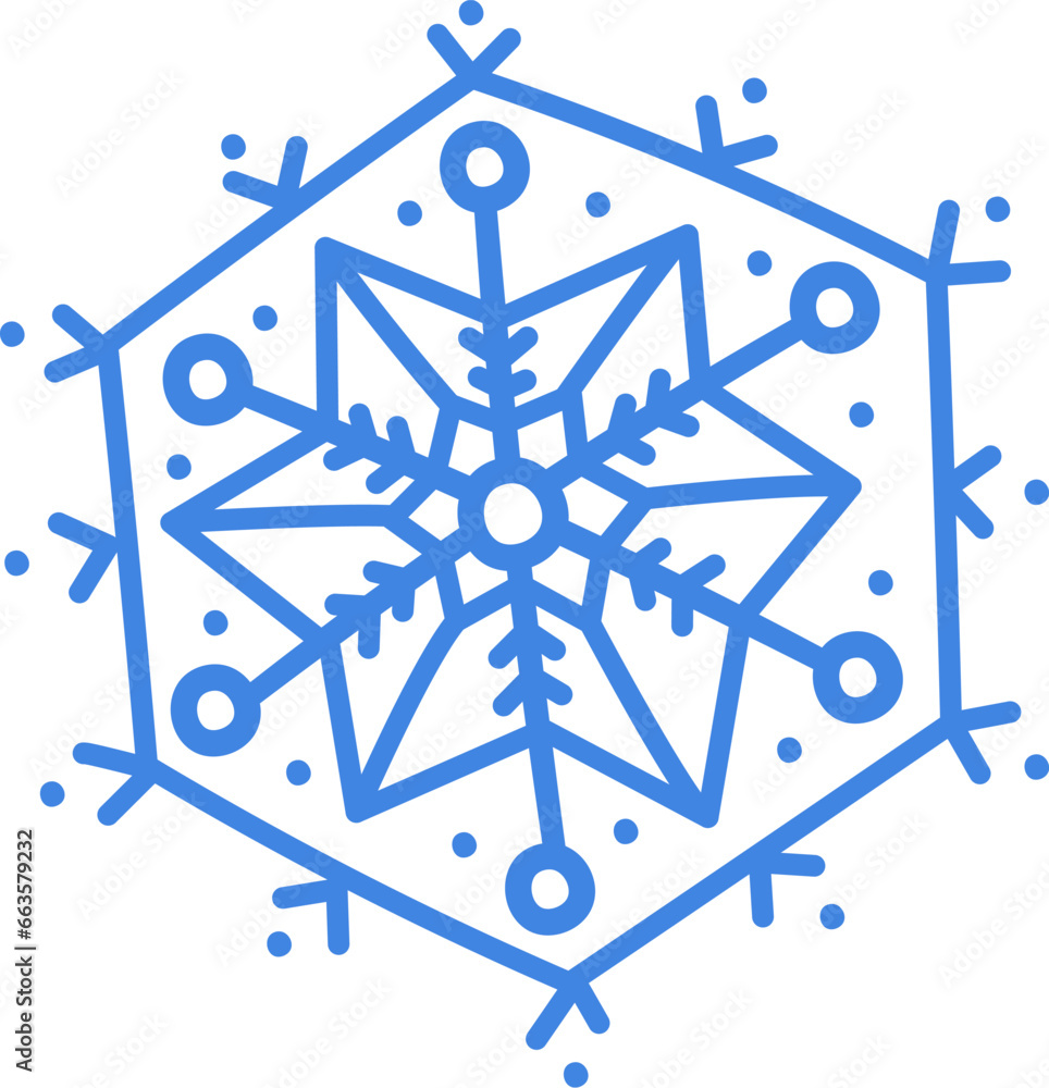 Hand Drawn Snowflake Hand Drawn Snowflake