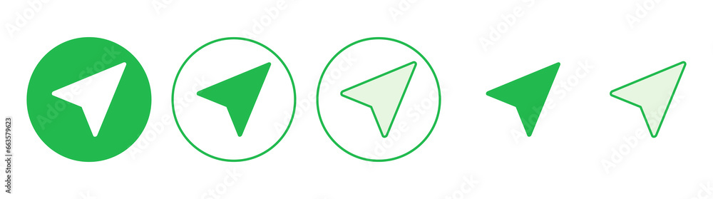 Compass icon set. arrow compass icon vector Compass icon set. arrow compass icon vector