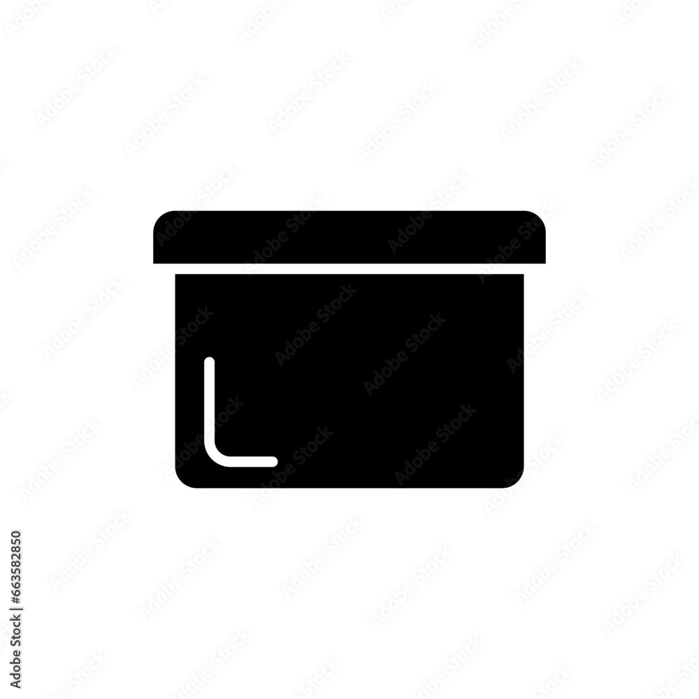 Food Container box icon vector design templates Food Container box icon vector design templates