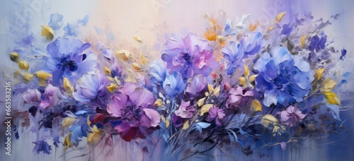 Vibrant purple flowers in a vase, capturing the beauty of nature