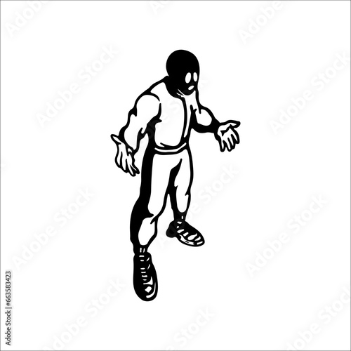 vector illustration of thief concept