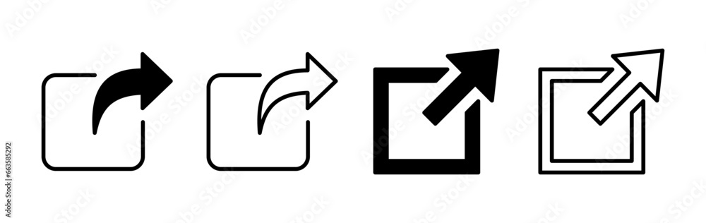 External link icon vector. hyperlink chain symbol. download, share, External link icon vector. hyperlink chain symbol. download, share,