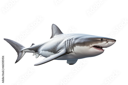Shark isolated on white. File png