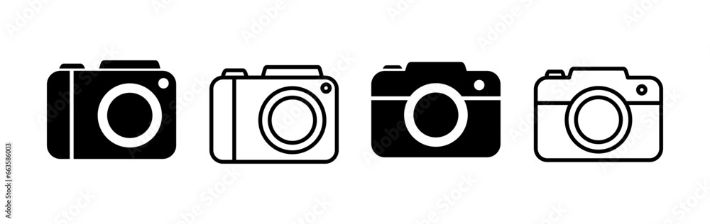 Camera Icon in trendy flat style isolated. Camera symbol web site design Camera Icon in trendy flat style isolated. Camera symbol web site design