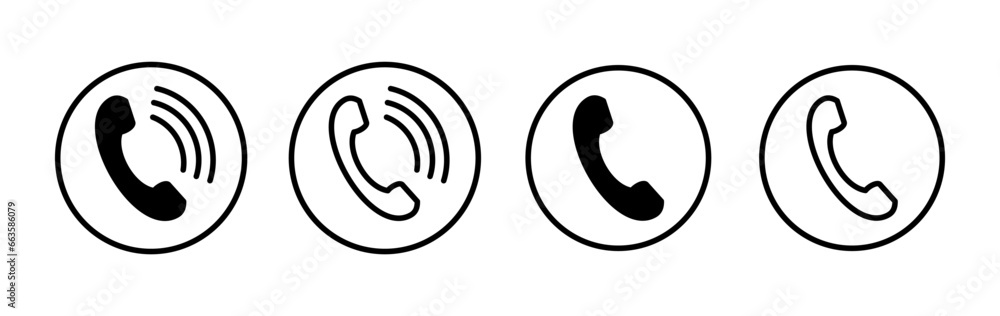 Call icon vector. phone icon vector Call icon vector. phone icon vector