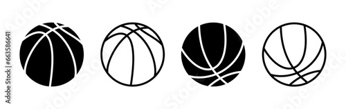 Basketball icon vector. basketball logo vector icon
