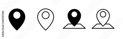 Address icon vector. location icon. address symbol. pin