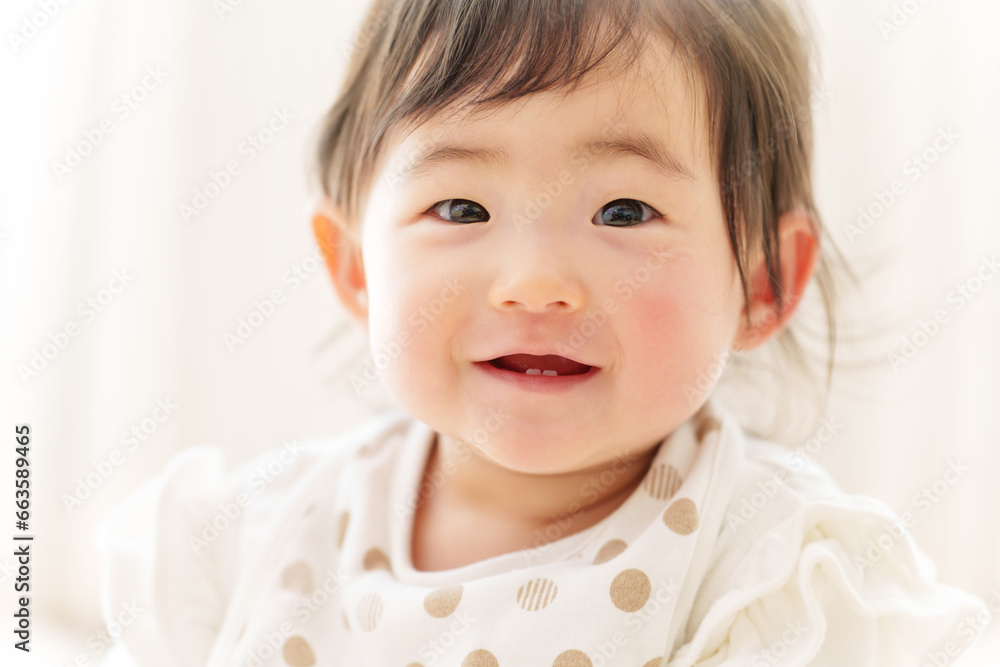 赤ちゃんの笑顔 ポートレート 赤ちゃんの笑顔 ポートレート
