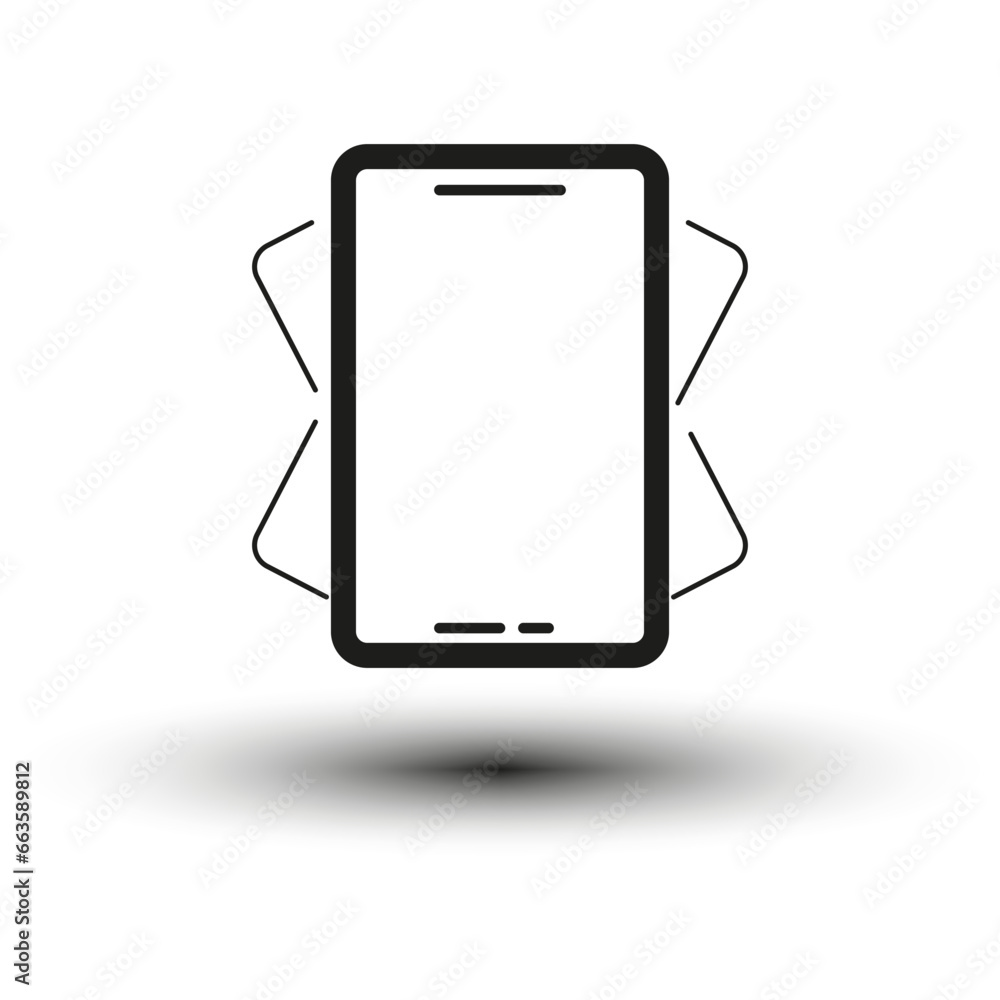Phone shake icon. Vector illustration. EPS 10. Phone shake icon. Vector illustration. EPS 10.