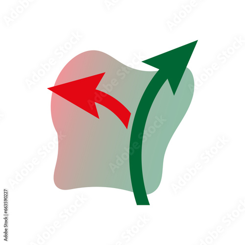 Two way arrow symbol. Vector illustration. EPS 10.