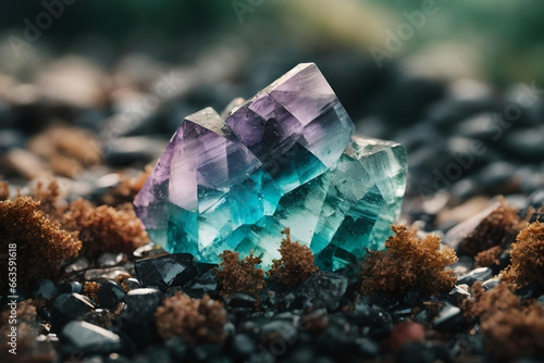 Natural Fluorite Crystal Formations