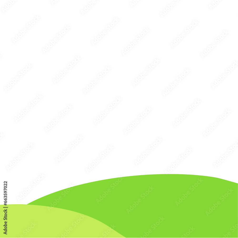 Green field landscape