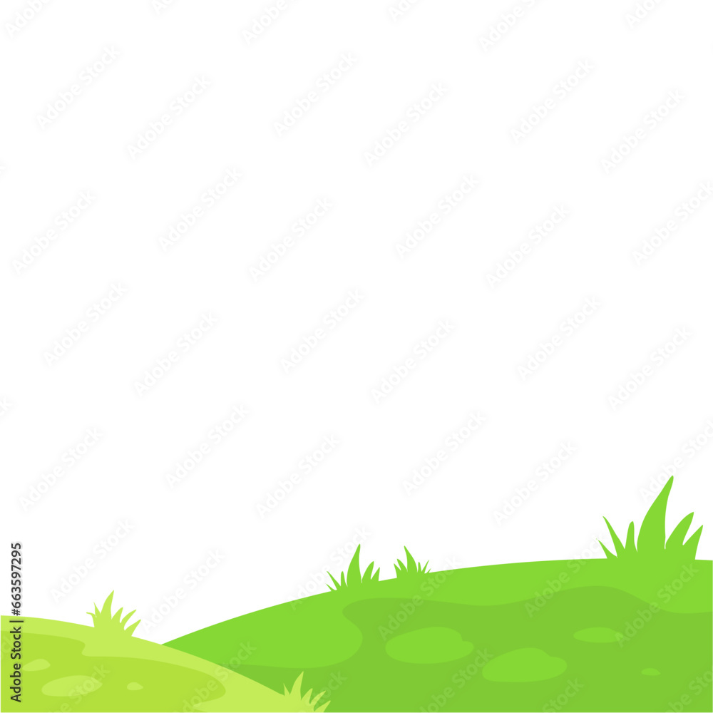 Fototapeta premium Green field landscape