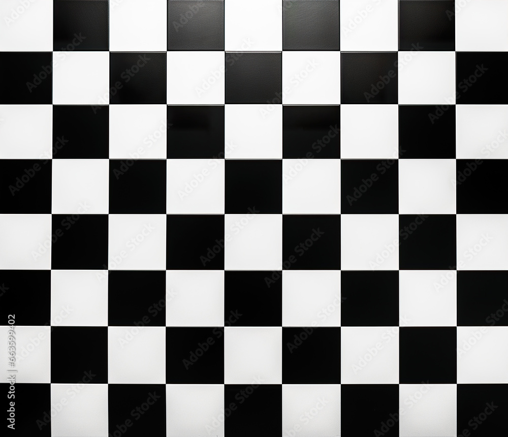 Fototapeta premium CHESSBOARD BLACK AND WHITE TEXTURE