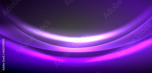 Neon-lit waves surge across background, mesmerizing dance of luminescence and motion. Dynamic backdrop captures essence of energy and modern aesthetics