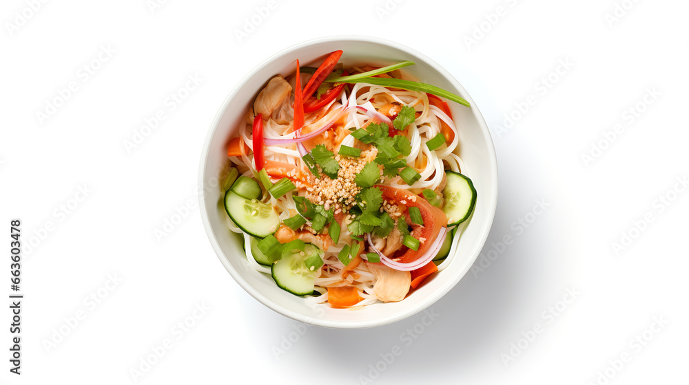 Photo of pho isolated on white background Photo of pho isolated on white background