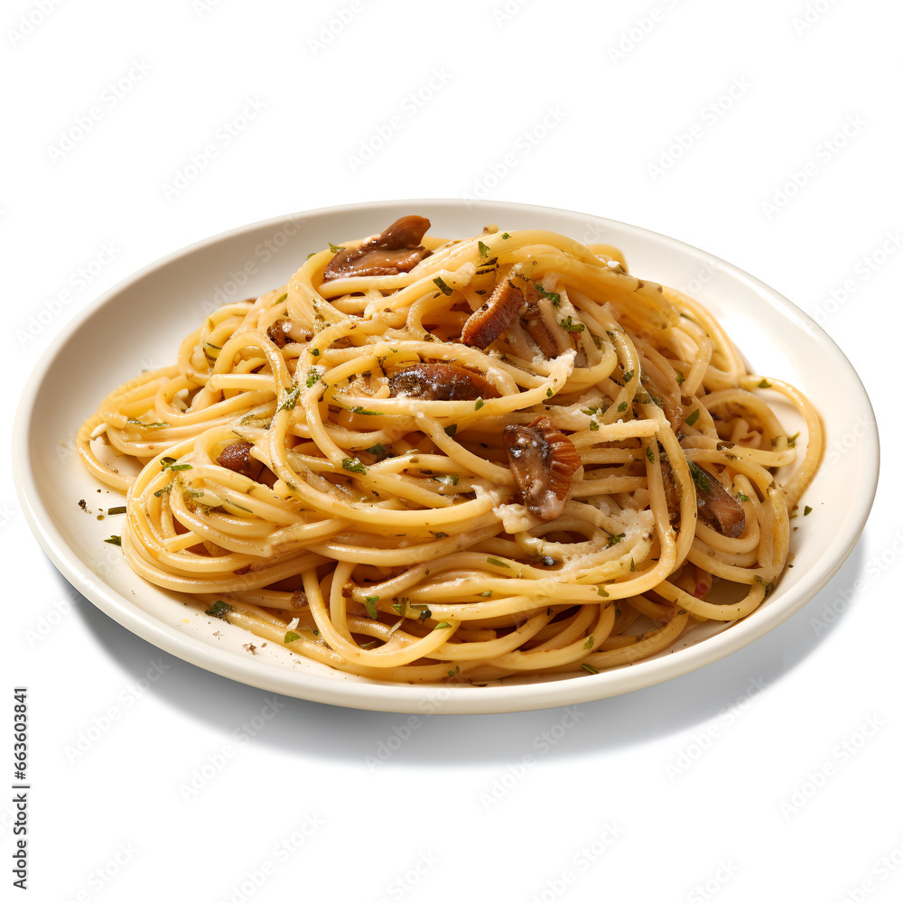 Photo of Spaghetti isolated on white background Photo of Spaghetti isolated on white background