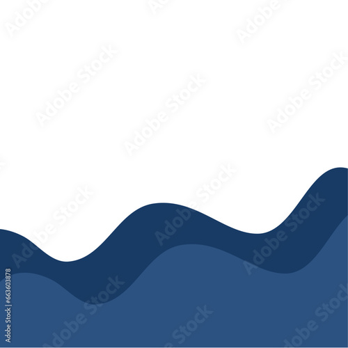 Wave footer border